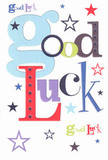 This cheerful good luck card radiates the optimism of Bermondsey, its 'Good Luck' motif rendered with a playful energy and an artist's flourish. Oversized pastel-blue letters mingle with bold reds, moss greens, and sumptuous purples, while navy, lilac, and zesty lime stars pirouette across a pure white background-a visual echo of dreams and possibilities stretching over the rooftops between The Blue Market and Tanner Street. The card's satiny surface and crisp texture create a tactile pleasure reminiscent of the fresh, premium bouquets delivered by Bermondsey Florist throughout the area. Designed to celebrate courageous beginnings-a university send-off from Tooley Street, a new café opening on Bermondsey Street, or a big leap into a new role-every inch of this card hums with genuine warmth and promise. The harmony of colors and shapes embodies the hopeful spirit of the neighbourhood, a talisman handed to loved ones as they step into new adventures, carrying the heartfelt belief that luck and encouragement walk alongside them, wherever they go.